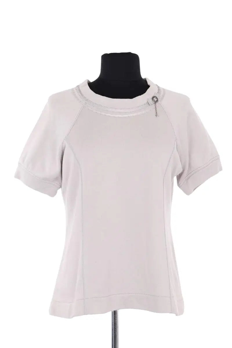 T-shirt Louis Vuitton Beige en Coton, taille M - Seconde Main