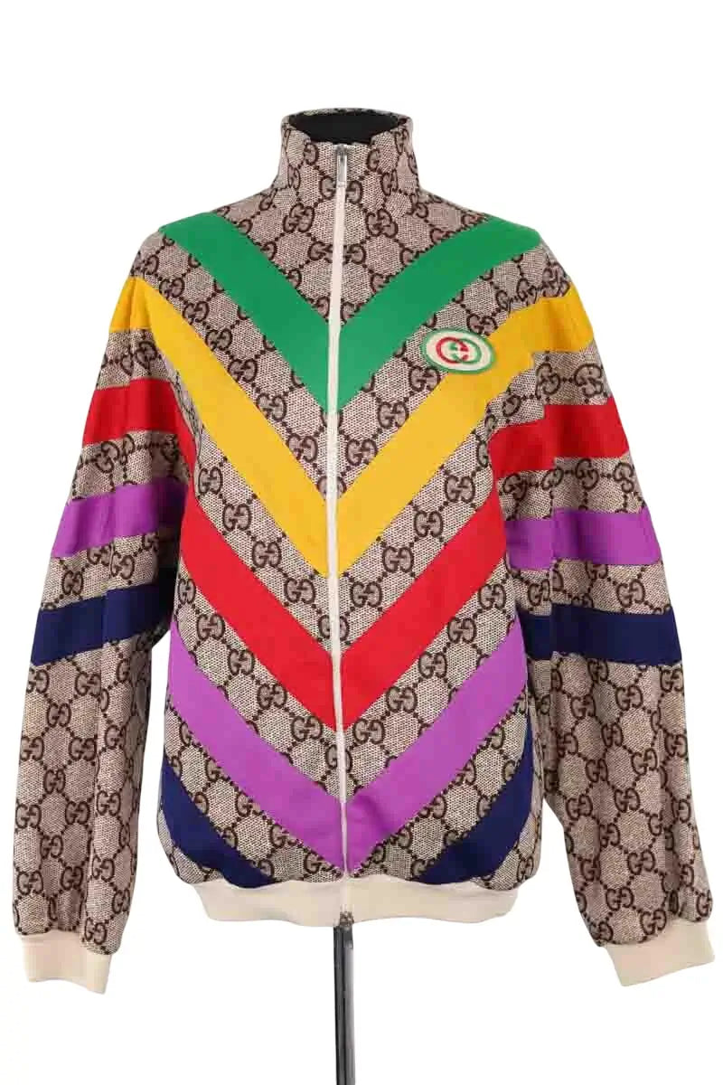 Veste Gucci Marron en Synthétique, taille XS - Seconde Main