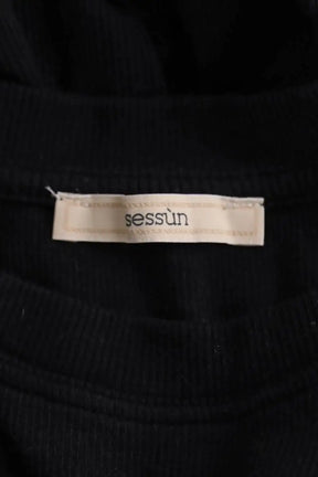 T-shirt Sessun Noir en Coton