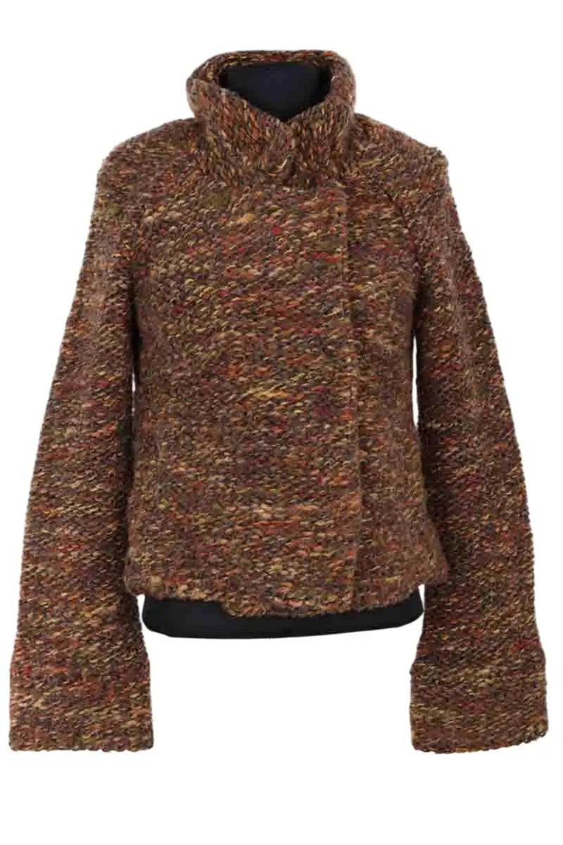 Caban Ba&Sh Marron en Synthétique, taille S - Seconde Main