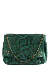 Sac à bandoulière Jérôme Dreyfuss Lulu Vert en Cuirs exotiques - Seconde Main