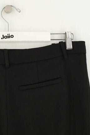 Pantalon droit Maje Noir en Synthétique