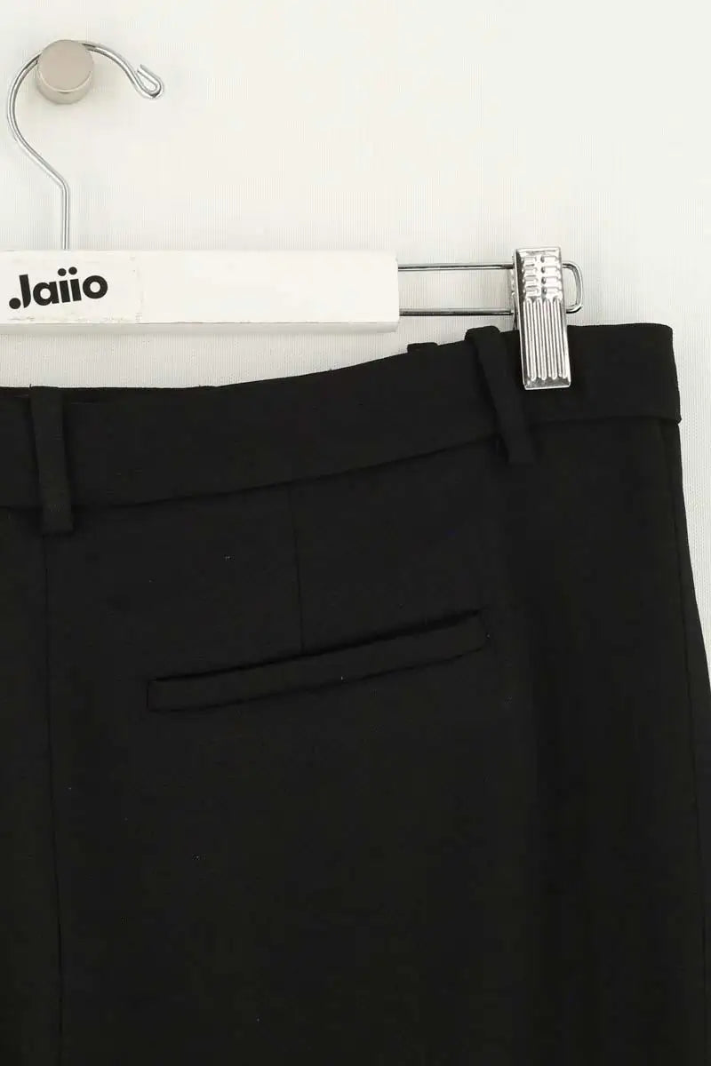 Pantalon droit Maje Noir en Synthétique