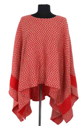 Poncho Maje Rouge en Synthétique, taille TU - Seconde Main