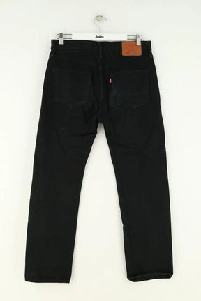 Jean droit Levi's 501 Noir en Coton