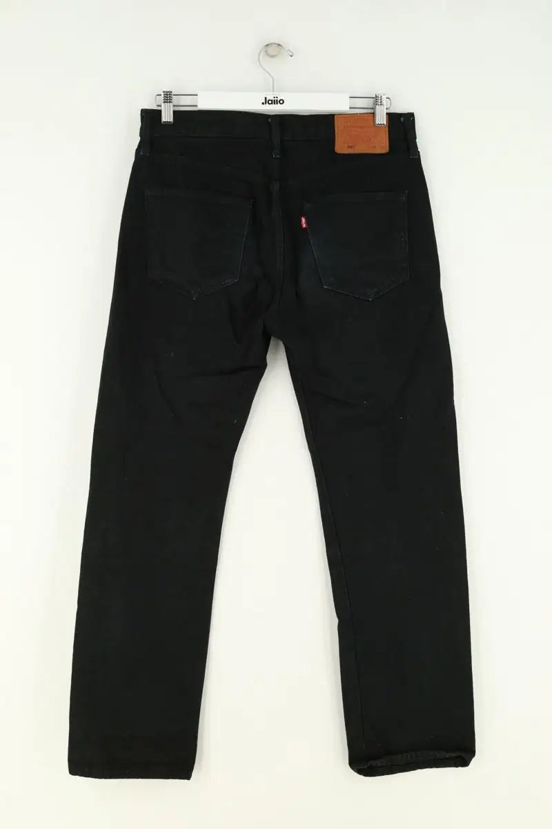 Jean droit Levi's 501 Noir en Coton