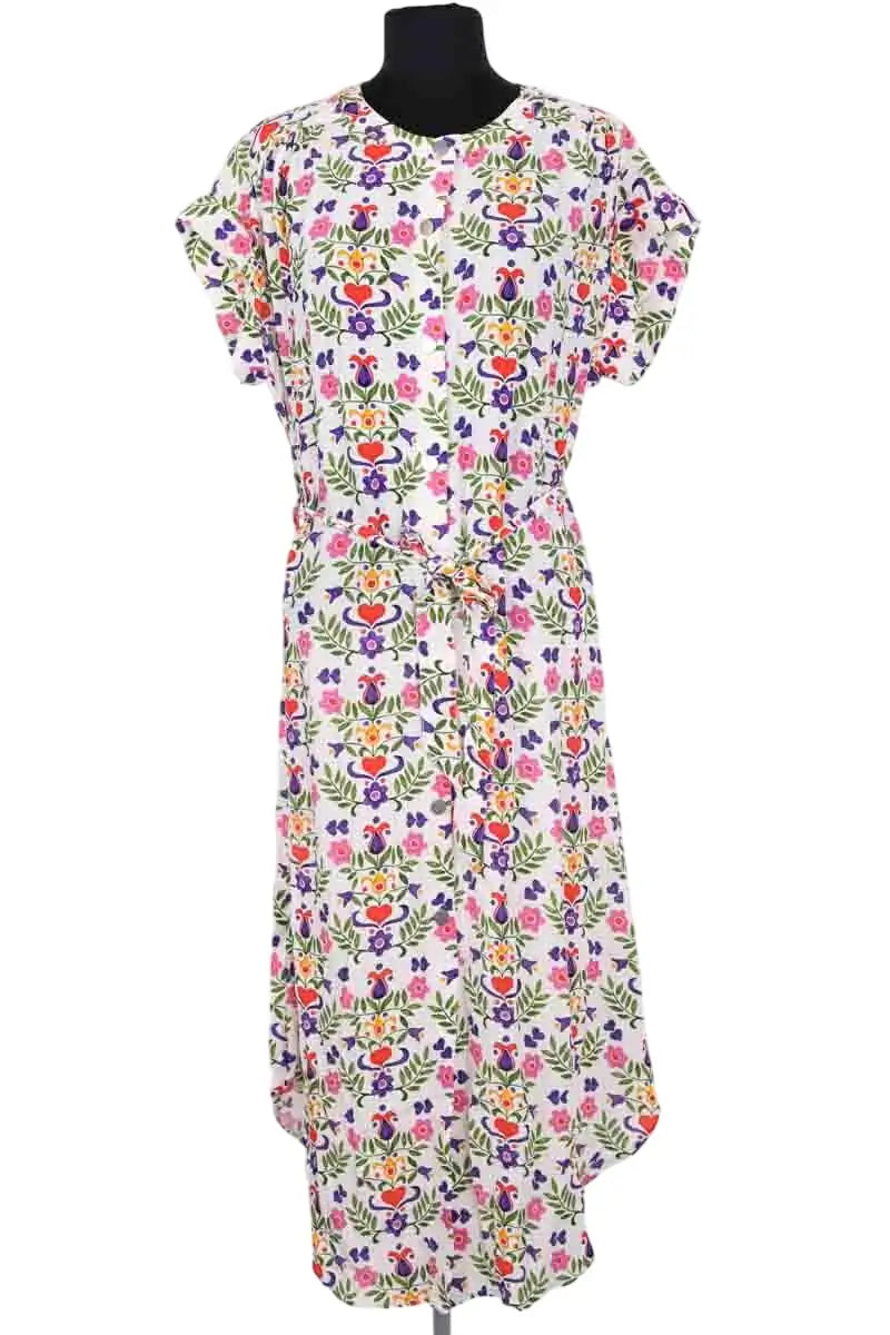 Robe Soi Blanc en Viscose, taille L - Seconde Main