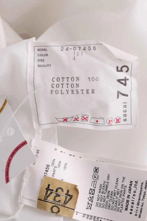 T-shirt Sacai Blanc en Coton