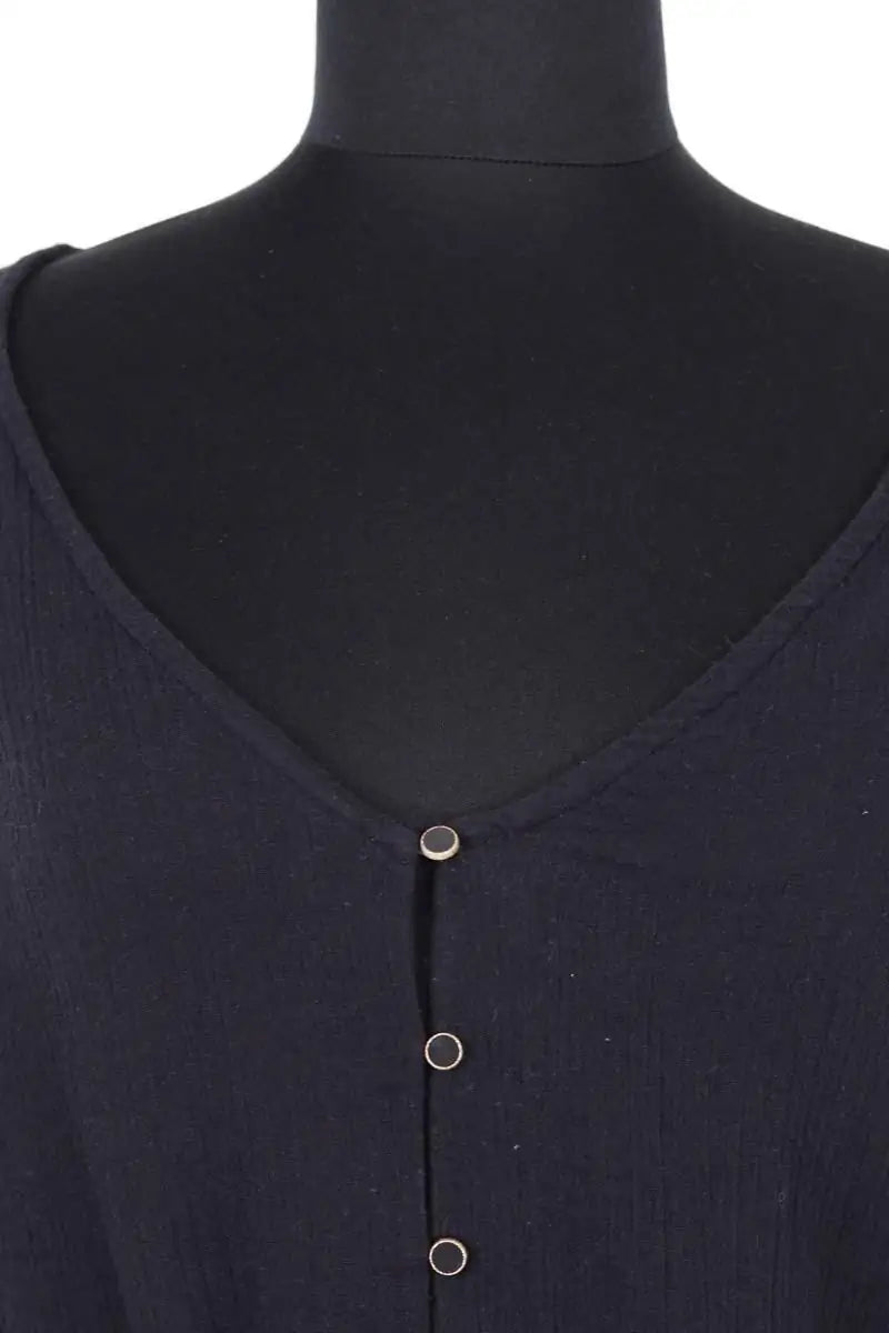 Robe Des Petits Hauts Noir en Coton