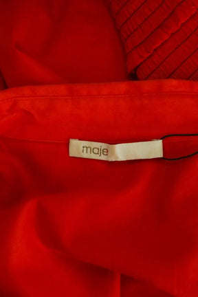 Robe Maje Rouge en Synthétique