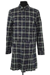 Robe Kitsuné Vert en Coton, taille S - Seconde Main