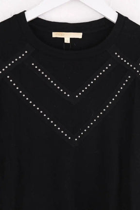 T-shirt Maje Noir en Coton
