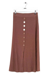 Jupe Claudie Pierlot Marron en Synthétique, taille S - Seconde Main