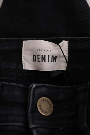 Jean slim Sézane Noir en Coton
