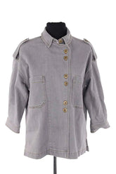 Chemise Sessun James Gris en Coton, taille S - Seconde Main