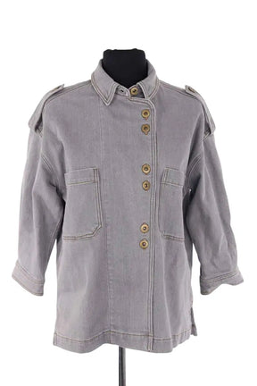 Chemise Sessun James Gris en Coton, taille S - Seconde Main