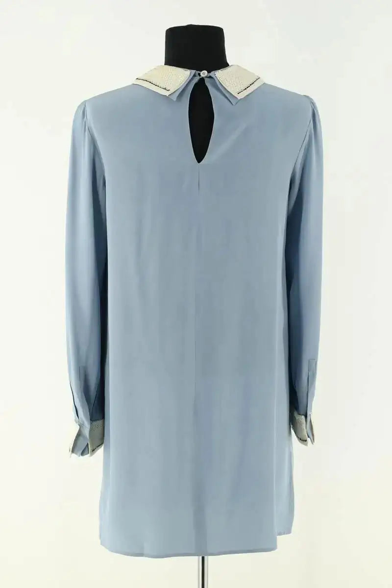 Robe Prada Bleu en Soie