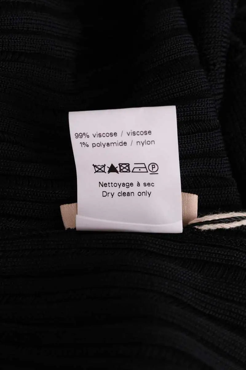 Robe Alaïa Noir en Viscose