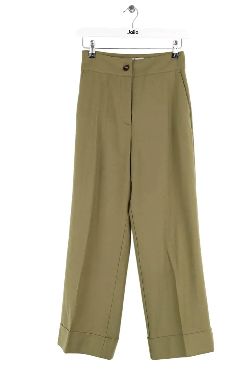 Pantalon Momoni Kaki en Laine, taille XS - Seconde Main