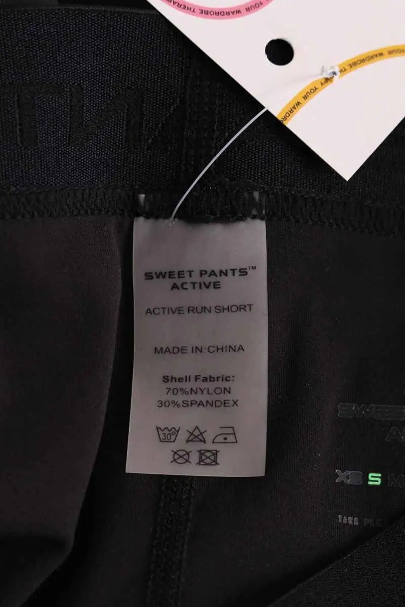 Short de sport Sweet Pants Noir en Synthétique