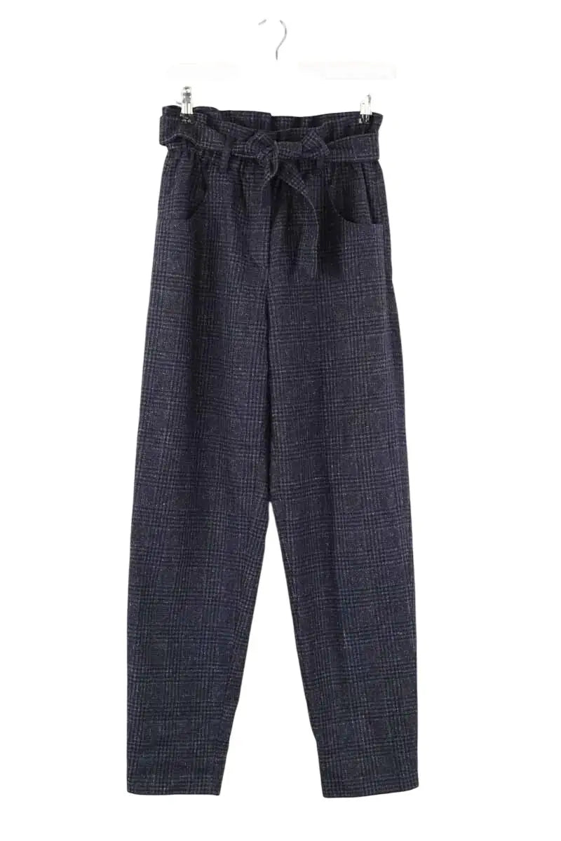 Pantalon Carot Maje  Bleu