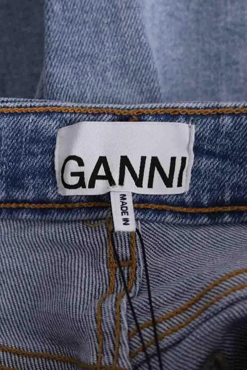 Bermuda Ganni Bleu en Coton