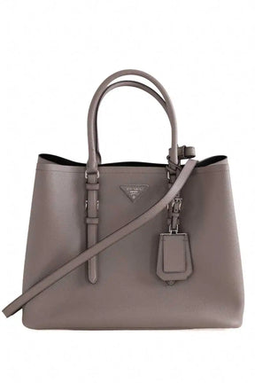Sac à main Prada Double Gris en Cuir