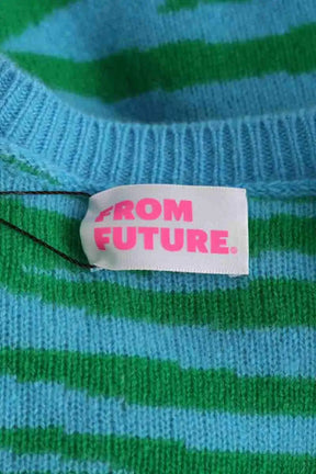 Pull From Future Bleu en Cachemire