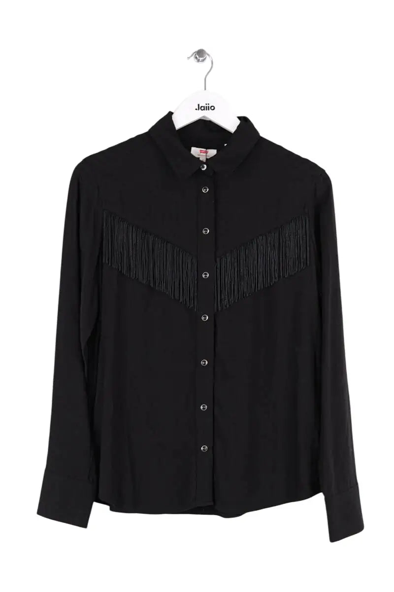 Blouse Levi's Noir en Viscose, taille S - Seconde Main