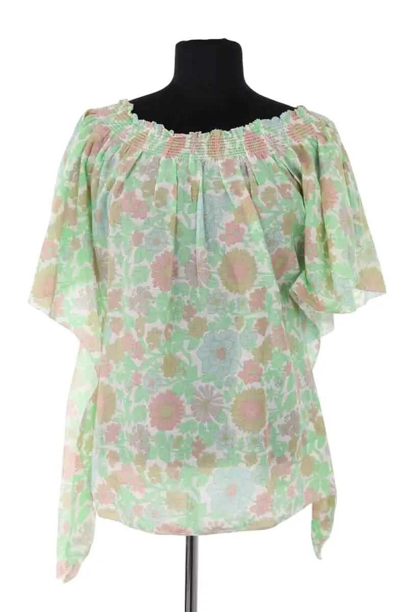 Blouse Manoush Vert en Coton, taille M - Seconde Main