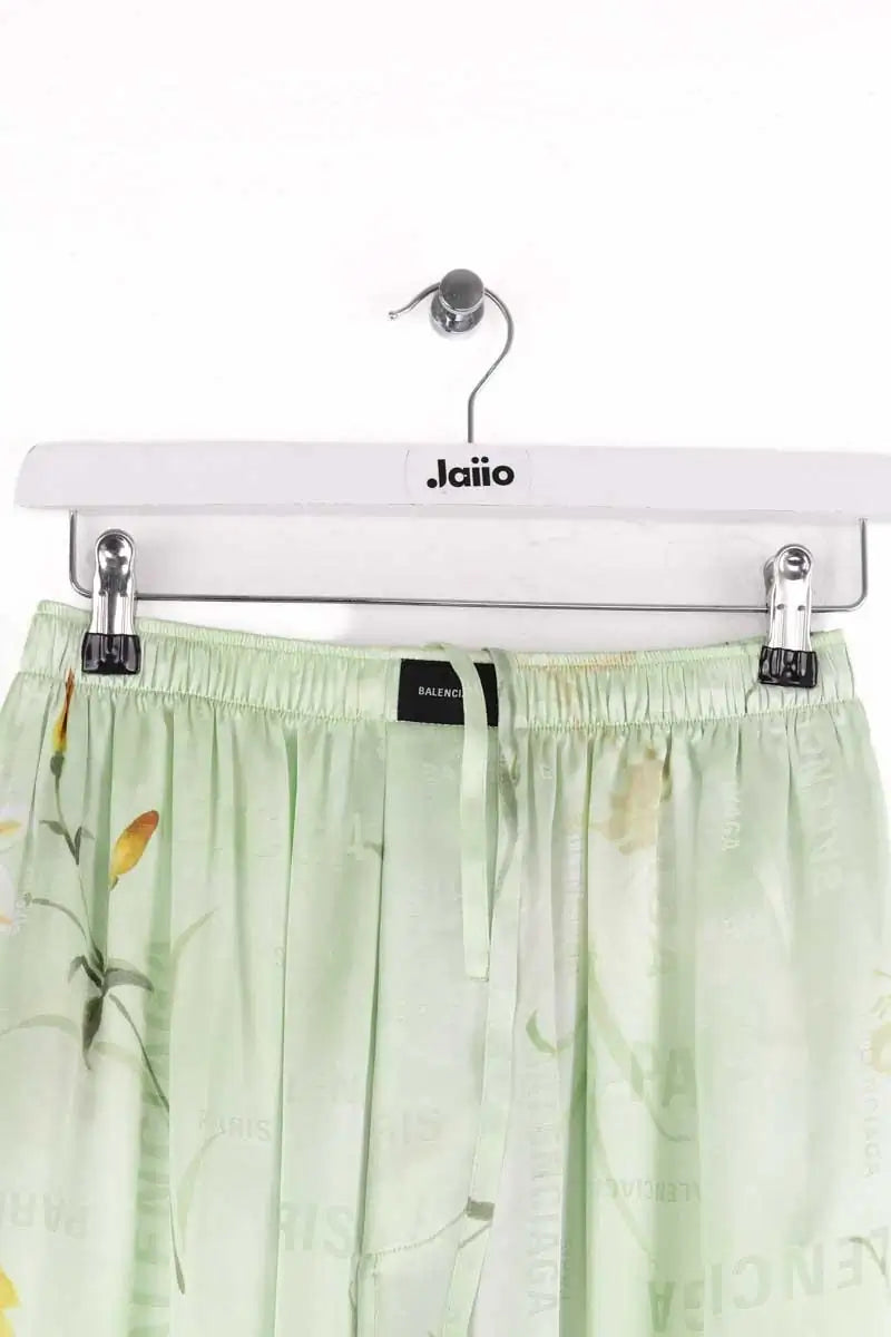 Pantalon Balenciaga Vert en Soie