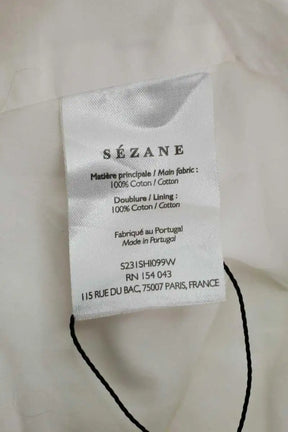 T-shirt Sézane Blanc en Coton