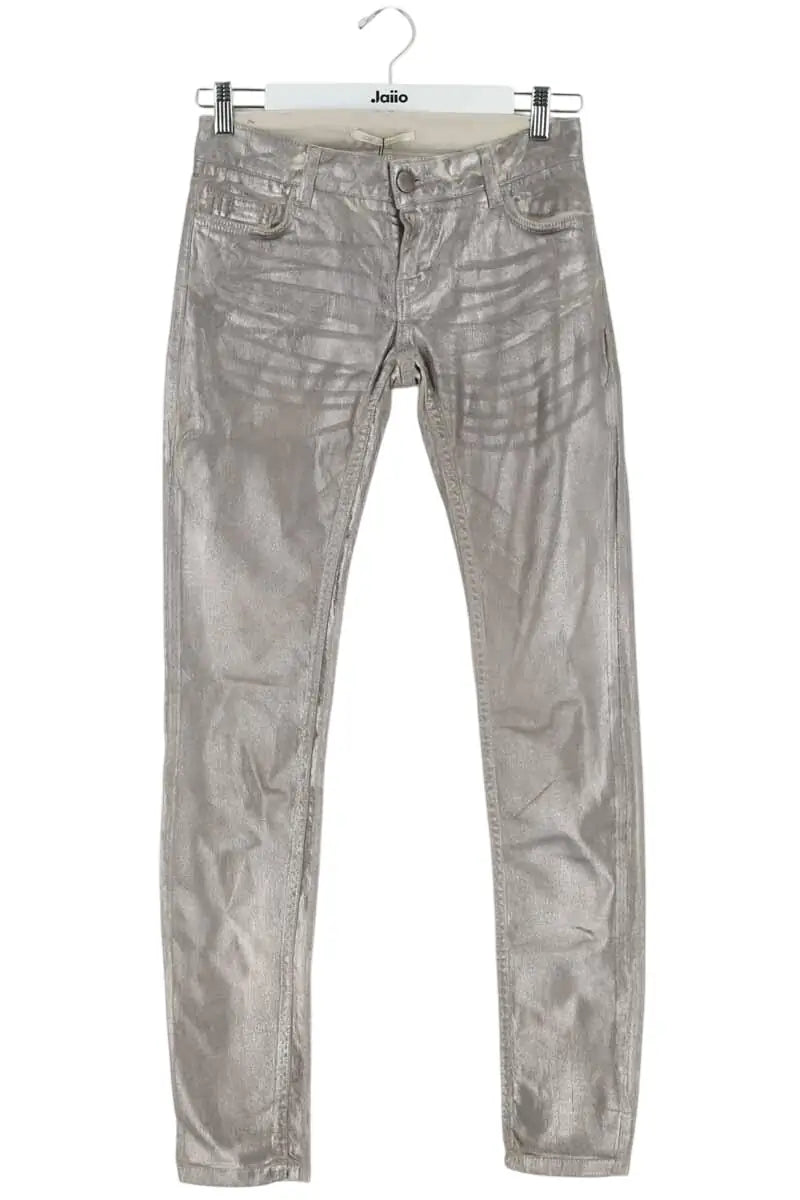 Jean slim Maje Argent en Coton, taille S - Seconde Main