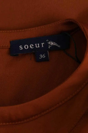 Blouse Soeur Fille Marron en Synthétique