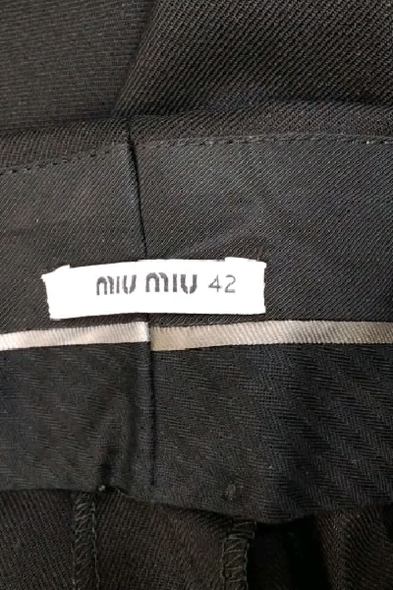 Pantalon slim Miu Miu  Noir
