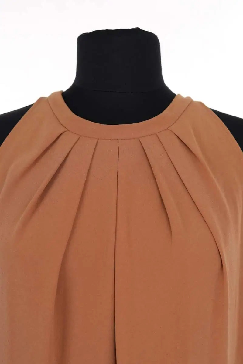 Robe Tara Jarmon Camel en Synthétique