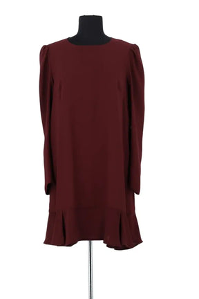 Robe Tara Jarmon Bordeaux en Synthétique, taille XL - Seconde Main