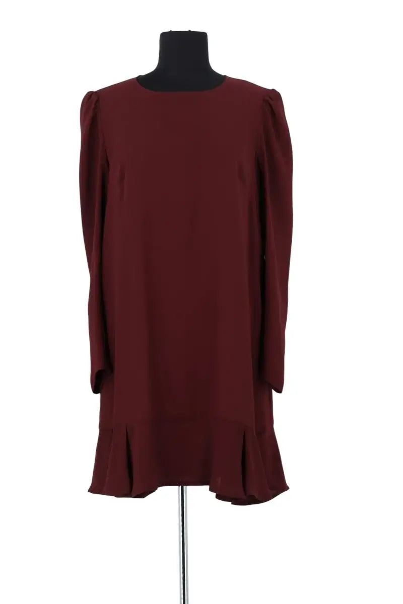 Robe Tara Jarmon Bordeaux en Synthétique, taille XL - Seconde Main