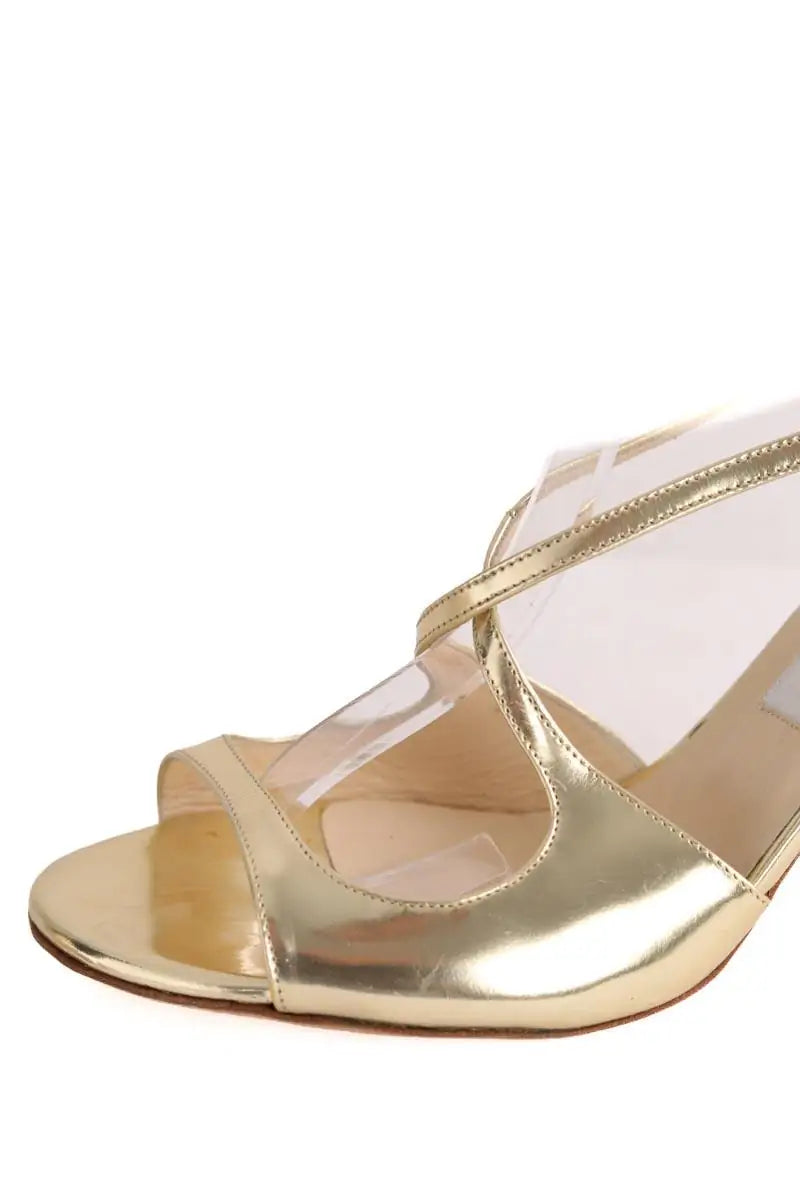 Talons Jimmy Choo Doré en Cuir