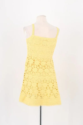 Robe Maje Jaune en Coton