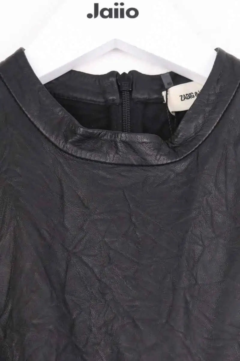Robe Zadig & Voltaire Noir en Cuir