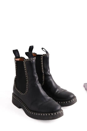 Bottes de motard Chloé Noir en Cuir