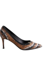 Talons Salvatore Ferragamo Marron en Cuir, taille 38 - Seconde Main