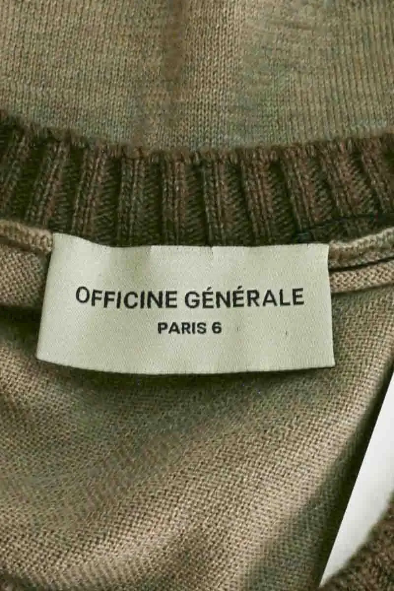 Top Officine Générale Beige en Laine