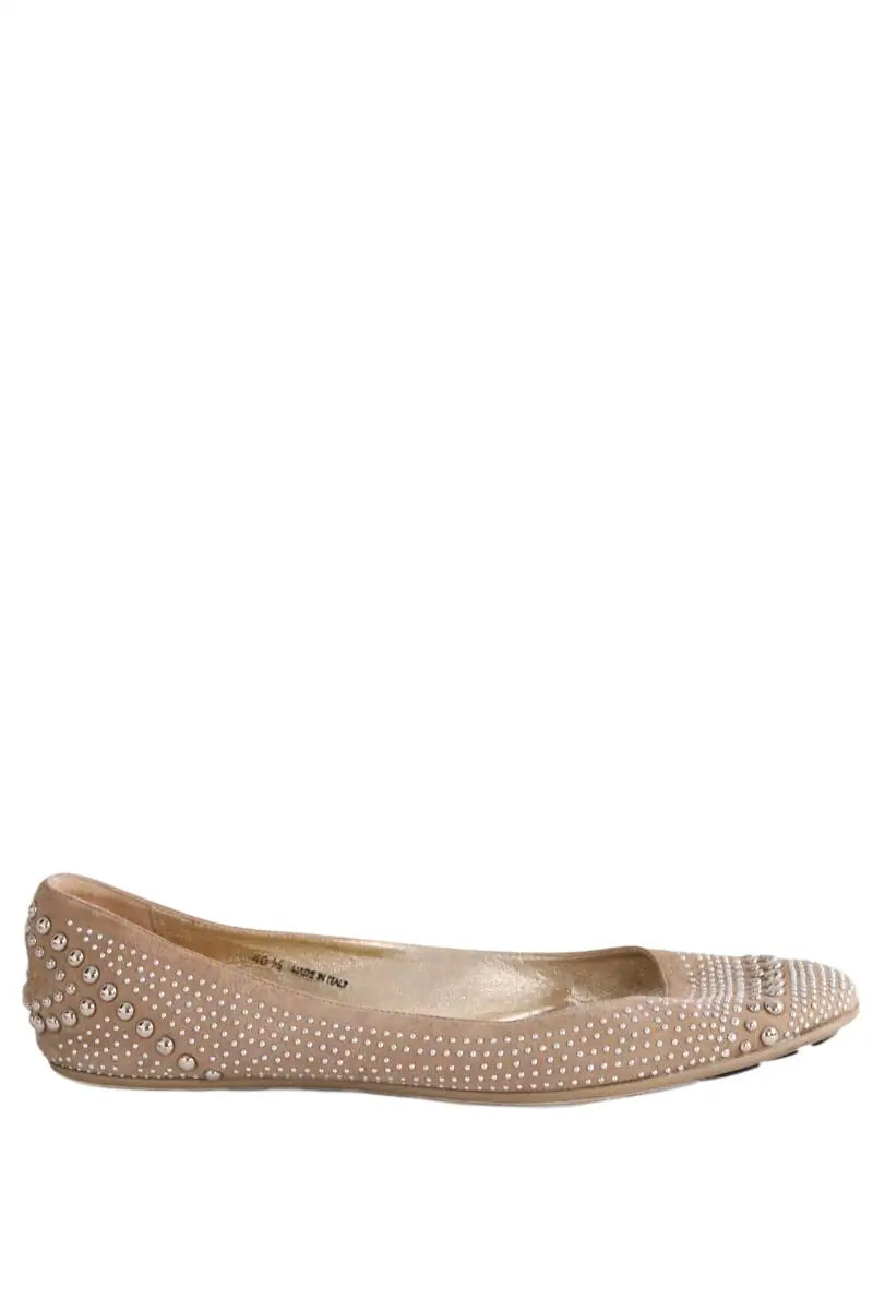Ballerines Jimmy Choo Doré en Cuir, taille 41 - Seconde Main