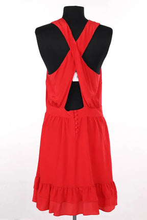 Robe Sézane Rouge en Soie