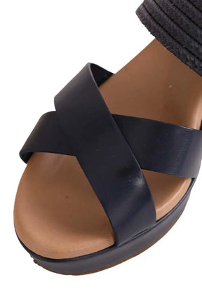 Sandales Ugg Bleu en Cuir