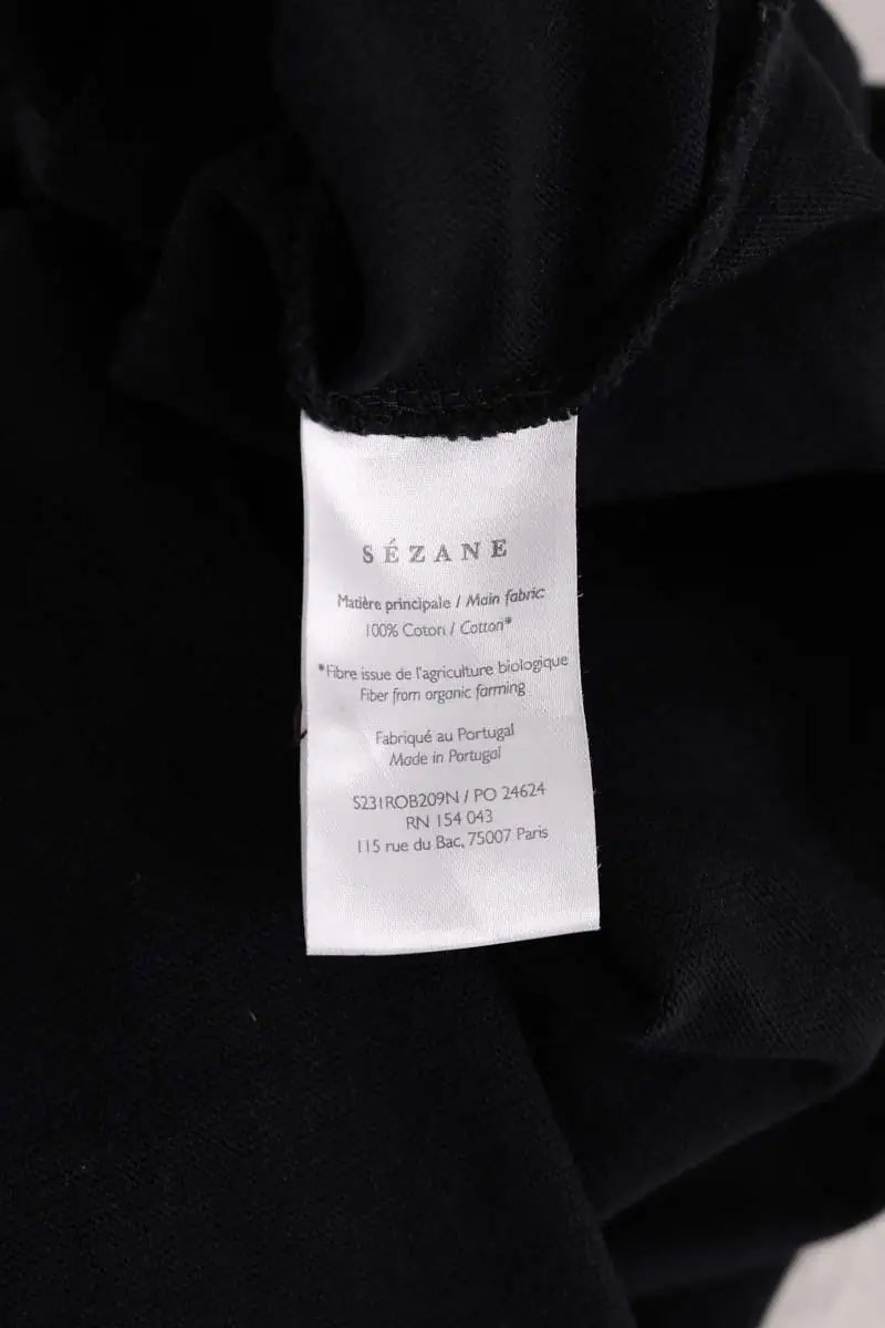Robe Sézane Noir en Coton