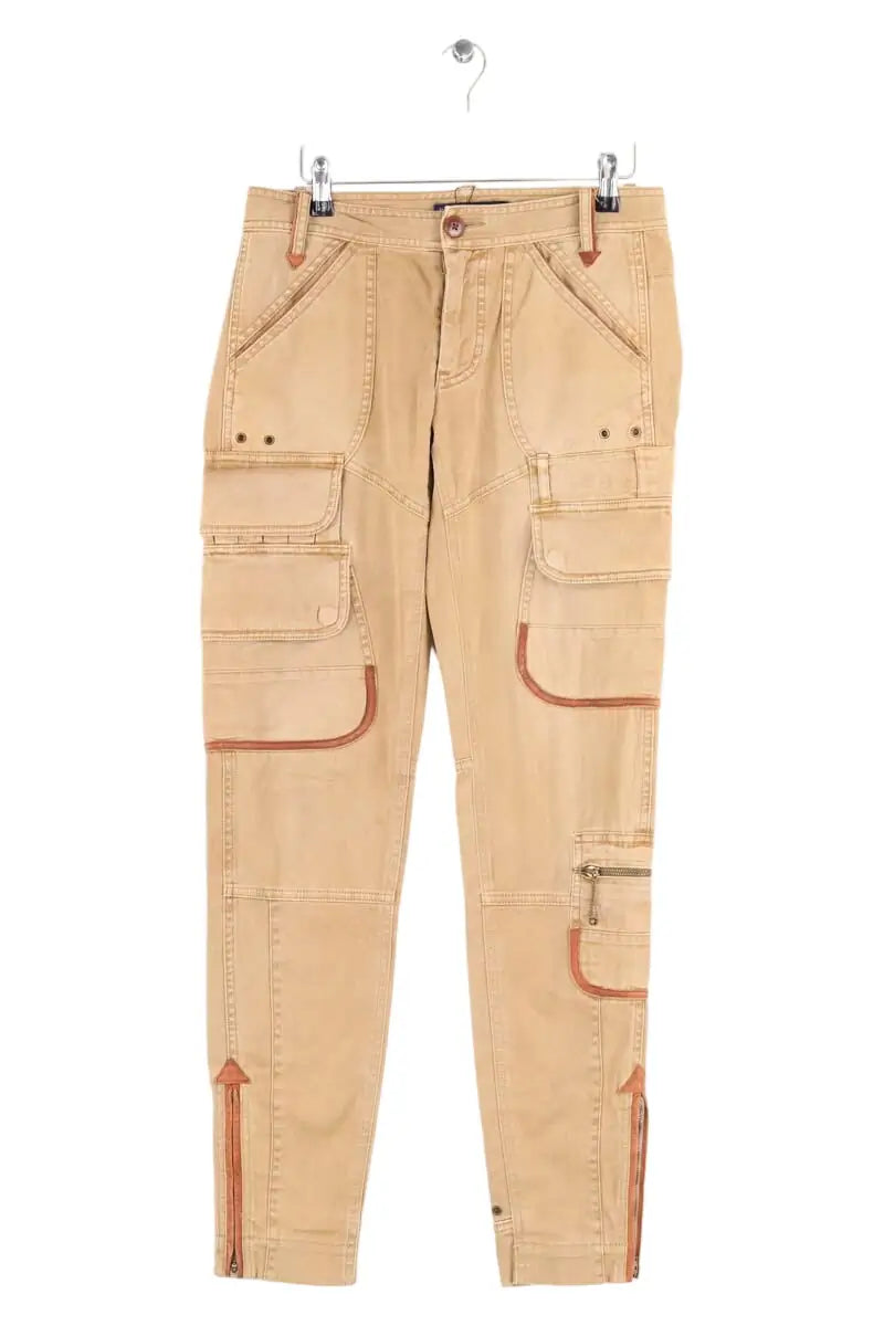 Pantalon Ralph Lauren Camel en Coton, taille S - Seconde Main