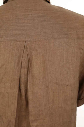 Chemise Chanel Marron en Lin